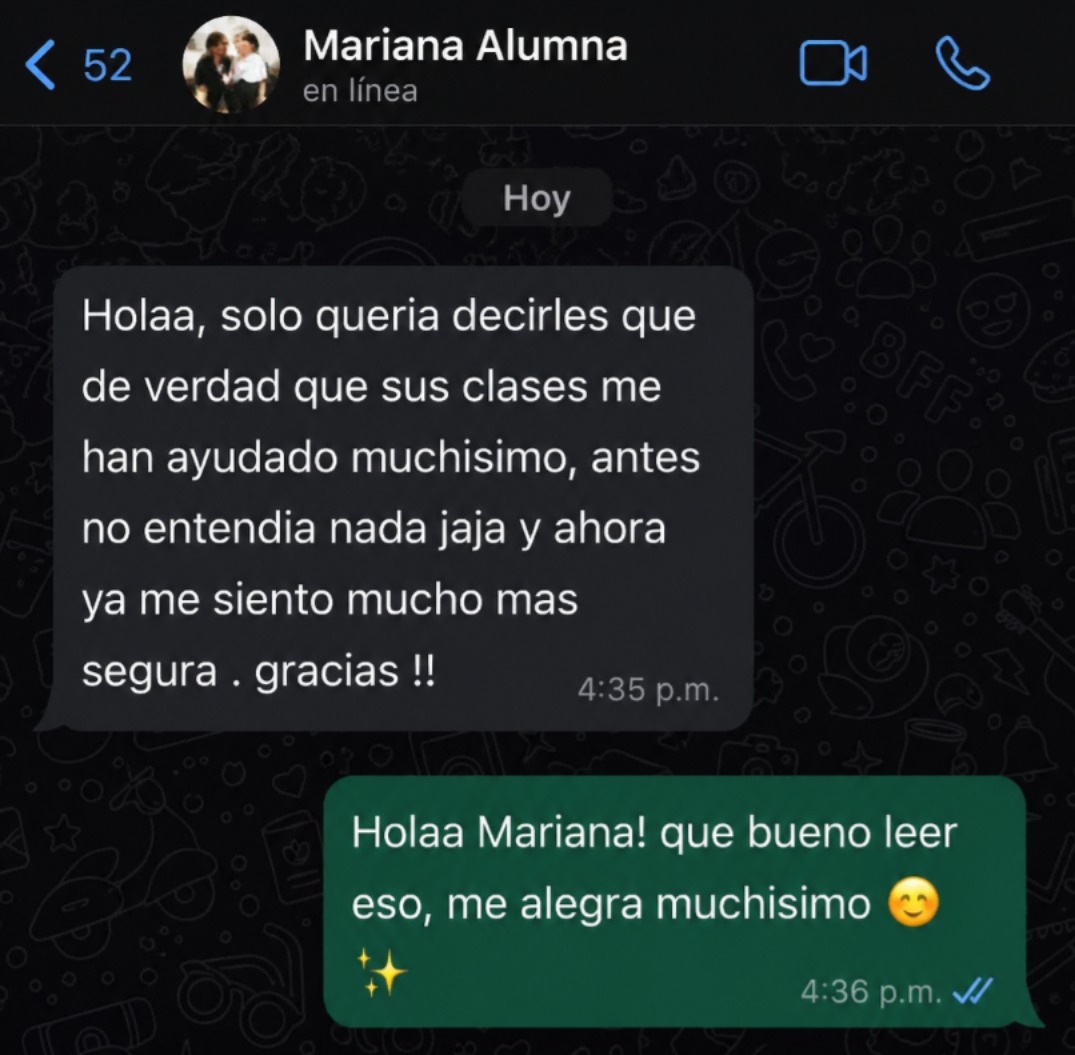 Testimonio de alumna AXION